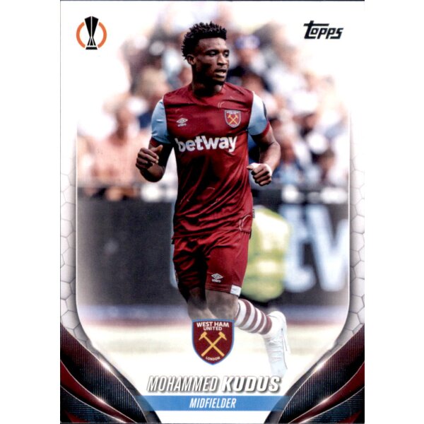 110 Mohammed Kudus (West Ham United FC) - Base Set - 2023/2024