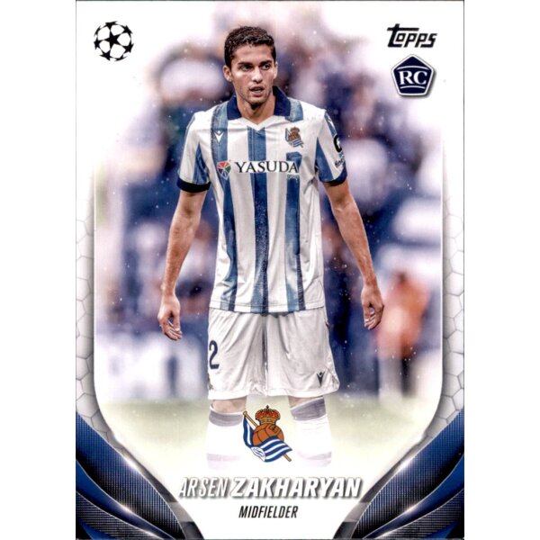 141 Arsen Zakharyan (Real Sociedad de Fútbol) – RC - Base Set - 2023/2024