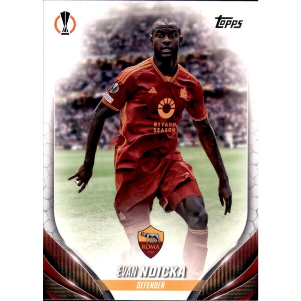 176 Evan Ndicka (AS Roma) - Base Set - 2023/2024