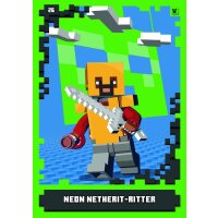 26 - Neon Netherit-Ritter - Skin Karte - Neon - Serie 1