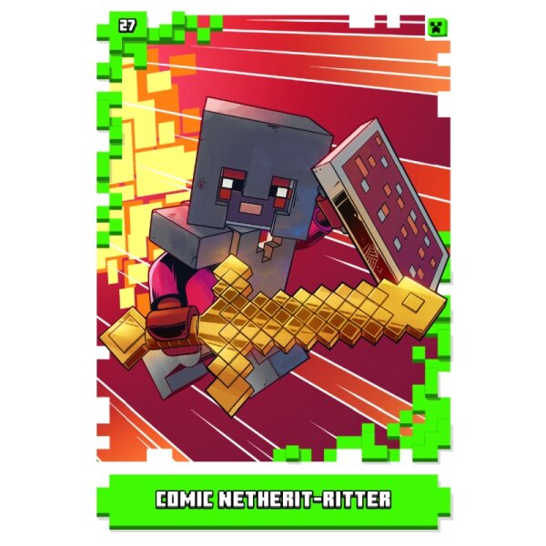 27 - Comic Netherit Ritter - Skin Karte - Serie 1