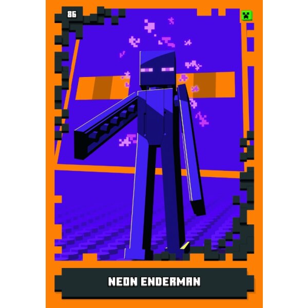 86 - Neon Enderman - Mob Karte - Neon - Serie 1