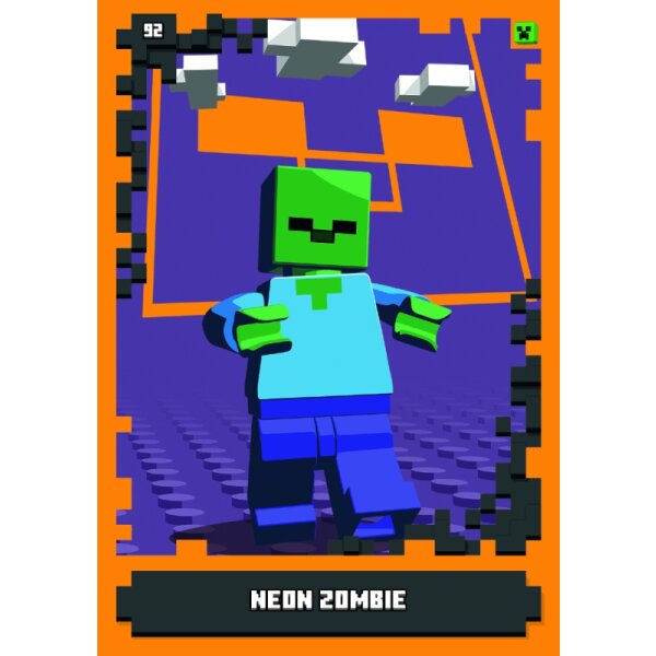 92 - Neon Zombie - Mob Karte - Neon - Serie 1