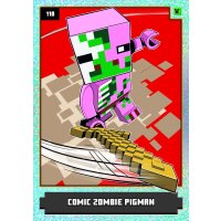 110 - Comic Zombie Pigman - Mob Karte - Holo - Serie 1