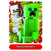 143 - Team Creeper und Skelett - Mob Karte - Serie 1