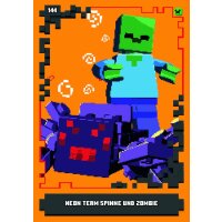 144 - Neon Team Spinne und Zombie - Mob Karte - Neon -...