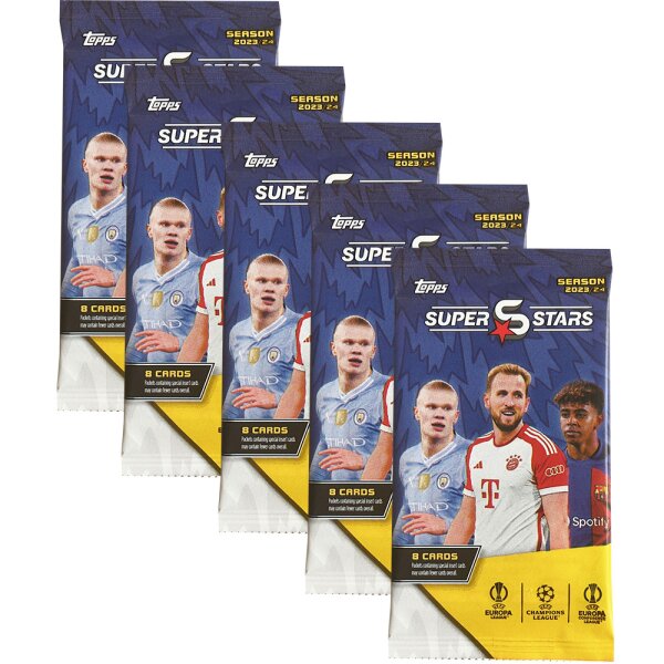 Topps UCL Superstars 2023/24 - 5 Booster