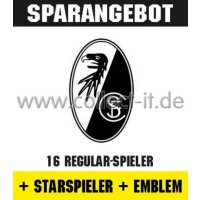 Mannschafts-Paket mit Starspieler und Wappen - SC...