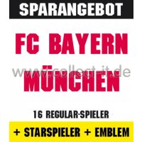 Mannschafts-Paket mit Starspieler und Wappen - FC Bayern...