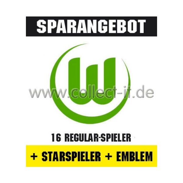 Mannschafts-Paket mit Starspieler und Wappen - VfL Wolfsburg - Saison 2013/14