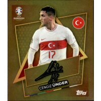 Topps Uefa Euro 2024 Alle 21 Gold Star Signature Sticker - Star Player SP