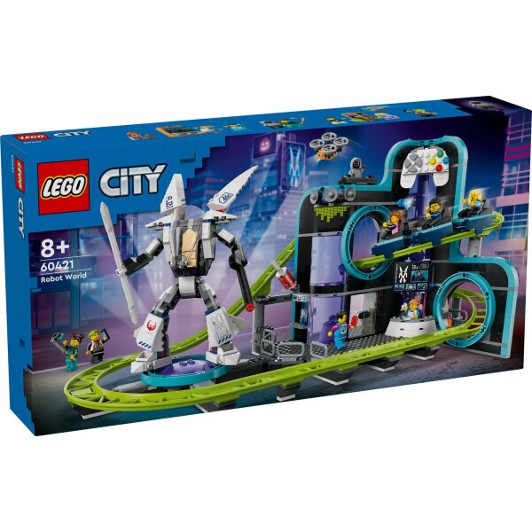 LEGO® City 60421 - Achterbahn mit Roboter-Mech