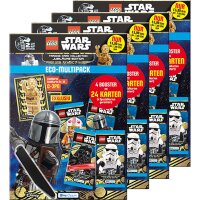 LEGO Star Wars - Serie 5 Trading Cards - Alle 4...