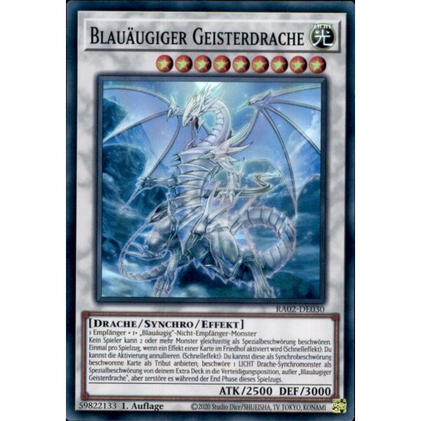 RA02-DE030 - Blauäugiger Geisterdrache - Super Rare