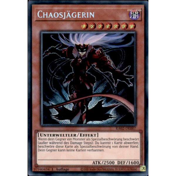 RA02-DE007 - Chaosjägerin - Secret Rare