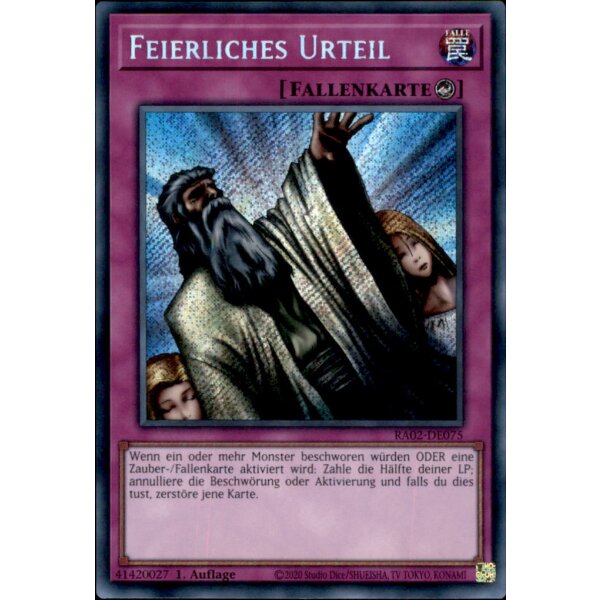 RA02-DE075 - Feierliches Urteil - Secret Rare