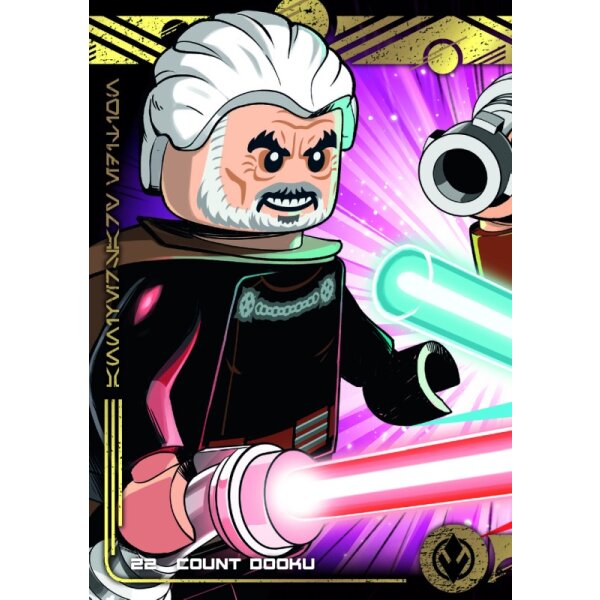 22 - Count Dooku vs. Anakin Skywalker - Holofolie - Serie 5