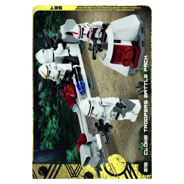 216 - Clone Troopers Battle Pack - Set Karten 25 Jahre Lego Star Wars - Serie 5