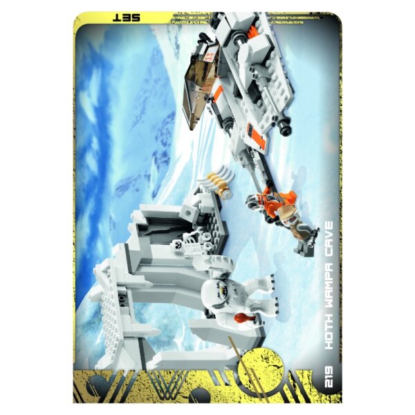 219 - Hoth Wampa Cave - Set Karten 25 Jahre Lego Star Wars - Serie 5