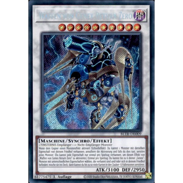 BLTR-DE009 - Waffen von Genex Return Zero - 1. Auflage