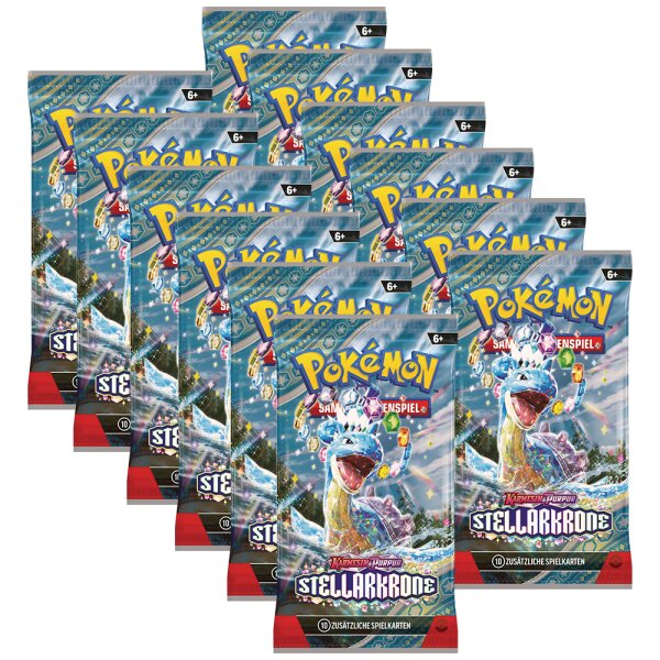 Pokemon KP07 Stellarkrone - 12 Booster - Deutsch