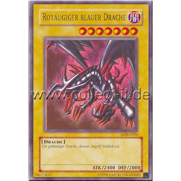 LOB-G056 - Rotäugiger blauer Drache - 1. Auflage-EXCELLENT