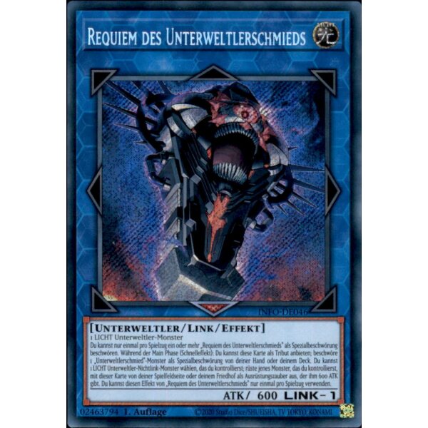 INFO-DE046 - Requiem des Unterweltlerschmieds - Secret Rare - 1. Auflage