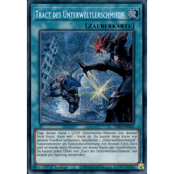 INFO-DE061 - Tract des Unterweltlerschmieds - Secret Rare - 1. Auflage