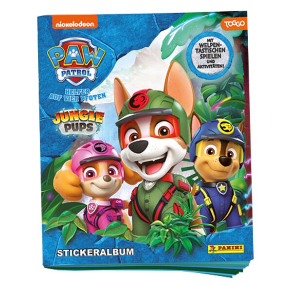 Paw Patrol - Jungle Pups - Sammelsticker - 1 Sammelalbum