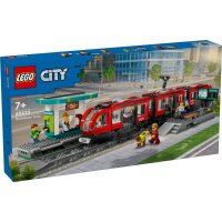 LEGO® City 60423 - Straßenbahn mit Haltestelle