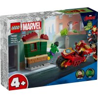 LEGO® Super Heroes 76287 - Iron Man mit Bike und der Hulk