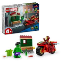 LEGO® Super Heroes 76287 - Iron Man mit Bike und der Hulk