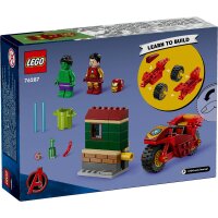 LEGO® Super Heroes 76287 - Iron Man mit Bike und der Hulk