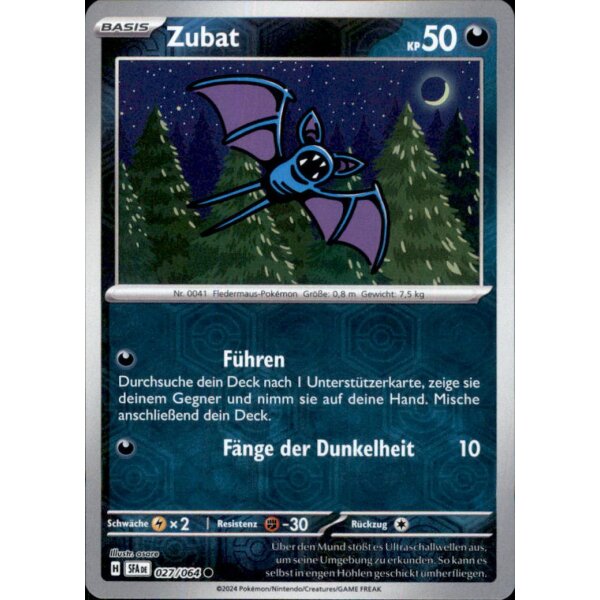 027/064 - Zubat - Reverse Holo - SFA Nebel der Sagen