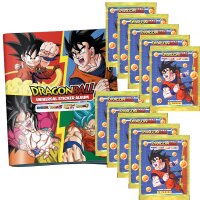 Panini Dragon Ball Universal (2024) - Sammelsticker - 1 Hardcover Album + 10 Tüten