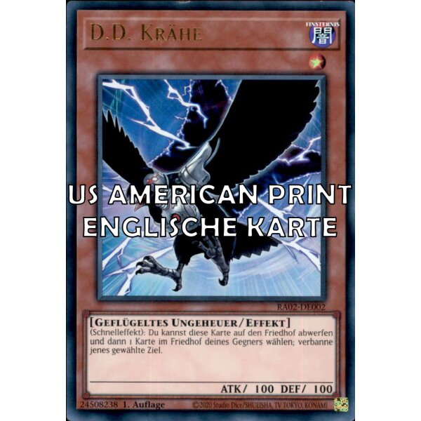 RA02-EN002 - D.D. Crow - Ultra Rare - AMERICAN VERSION