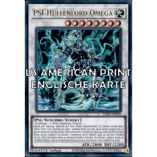 RA02-EN028 - PSY-Framelord Omega - Ultra Rare - AMERICAN VERSION