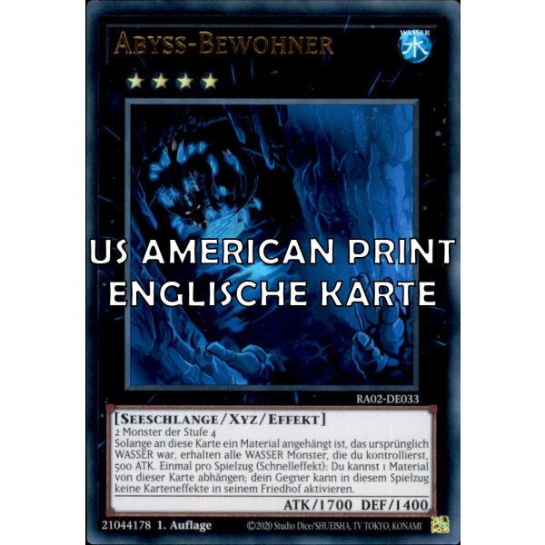 RA02-EN033 - Abyss Dweller - Ultra Rare - AMERICAN VERSION