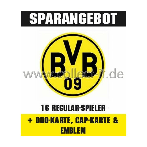 Mannschafts-Paket mit Duo-Karte, Cap-Karte & Emblem - Borussia Dortmund - Saison 2014/15 - Saison 14/15