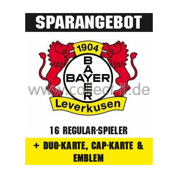 Mannschafts-Paket mit Duo-Karte, Cap-Karte & Emblem - Bayer 04 Leverkusen - Saison 2014/15 - Saison 14/15