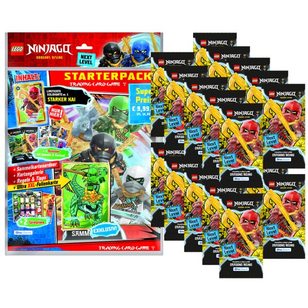 LEGO Ninjago Serie 9 NEXT LEVEL Trading Cards - 1 Starter + 20 Booster