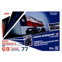 184 - Logan Sargeant - COTA - Epic Moment - 2024