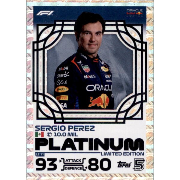 LE11 - Sergio Perez - Limited Edition - Platinum - 2024