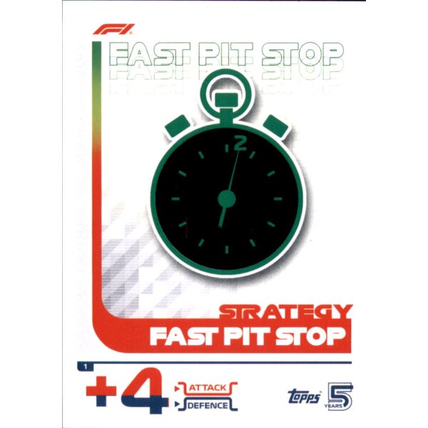 1 - Fast Pit Stop - Strategy Card