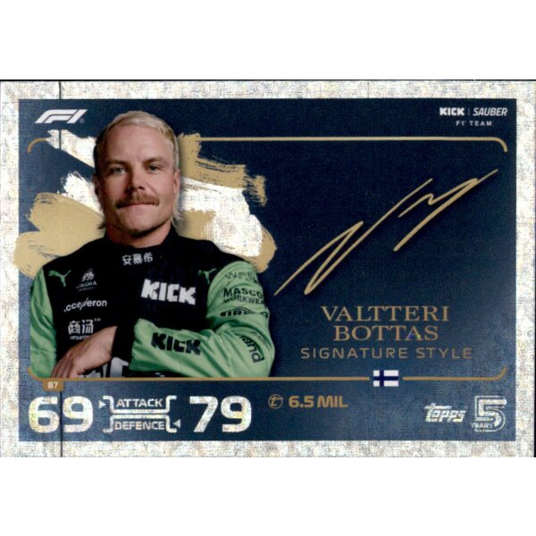 87 - Valtteri Bottas - Signature Style