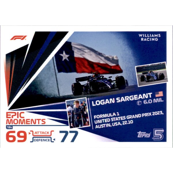 184 - Logan Sargeant - COTA - Epic Moment