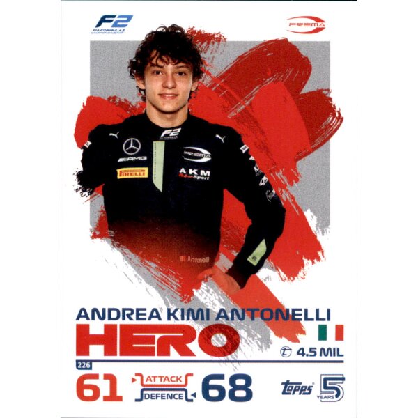 226 - Andrea Kimi Antonelli - F2 Hero