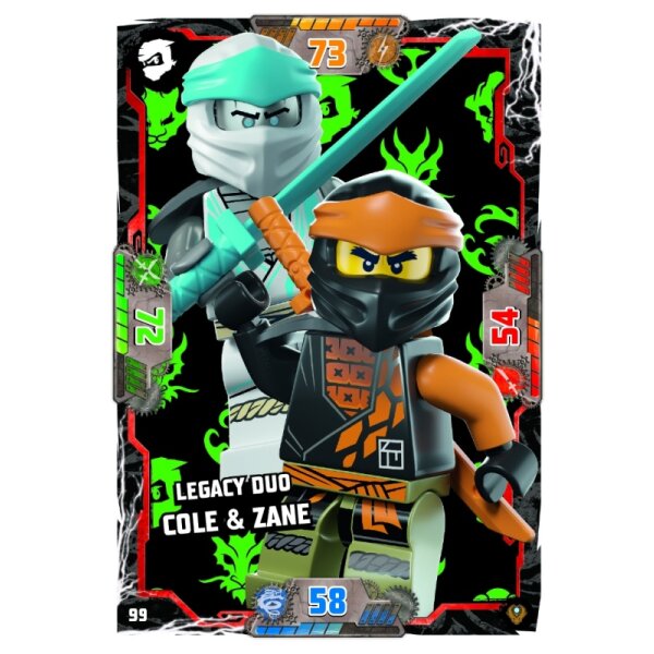 99 - Legacy Duo Cole & Zane - Helden Karte - Serie 9 NEXT LEVEL