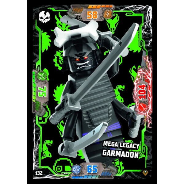 132 - Legacy Garmadon - Schurken Karte - Mega Legacy - Serie 9 NEXT LEVEL