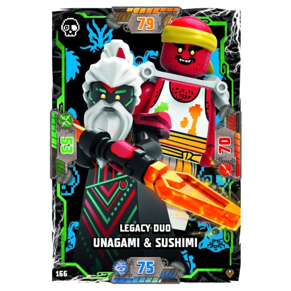 166 - Legacy Duo Unagami & Sushimi - Schurken Karte - Serie 9 NEXT LEVEL